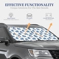 thumbnail image 4 of Saiise Cute Hippos for Foldable Car Sun Shades (2-Pack) Offer Sun Protection with an Easy-fold Design for Convenient Windshield Shading-Small, 4 of 6