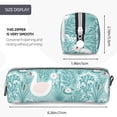 thumbnail image 3 of Yiaed Swan And Flowers4 Print Leather Pencil Case - Leather Pen Pencil Holder - Elegant & Practical Pencil Pouch for Work & Office, 3 of 7