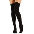 Canis Women Girls Cable Knit Long Boot Socks Over Knee Thigh High Warm
