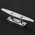 thumbnail image 1 of Boat Cleat 4 Inch Open Base 316 Stainless Steel Dock Cleats Marine Grade Rope Cleat with Fasteners for Kayaks, Nautical Decor, 1 of 7
