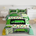 thumbnail image 2 of jejeloiu Cartoon Trash Car Full Size Comforter Sets,Striped Plaid Dots Bedding Comforter Set,Modern Abstract Geometric Bedding Sets For Adults,Luxury Bedroom Decor Reversible,3pcs, 2 of 8