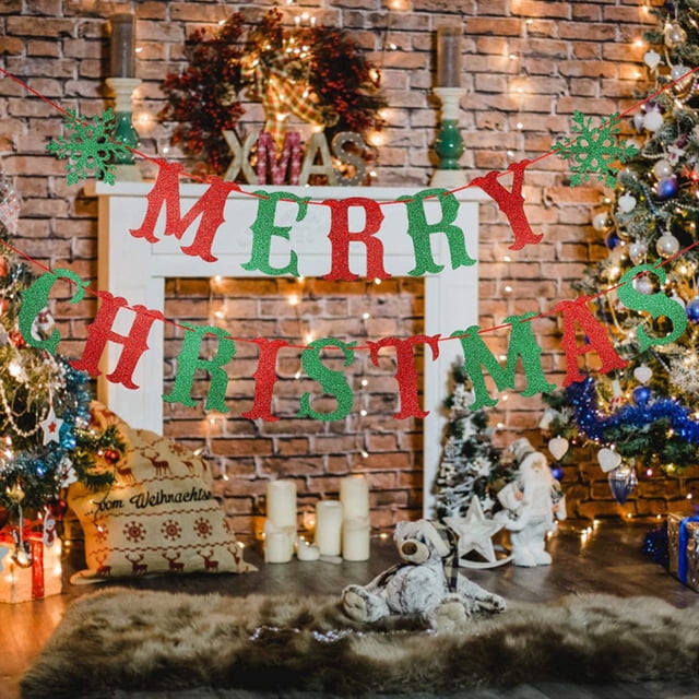 Adornos Navideños Colgantes Xihbxyly Decoraciones Rojas y Verdes para Fiestas