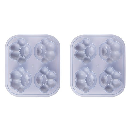 

Ice Cube Tray 2Pc Cat Paw Shape Ice Cream Mould Silicone Ice Cream Mold Reusable Tray Mold