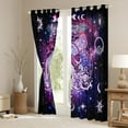 thumbnail image 3 of Castle Fairy Psychedelic Constellations Black Out Curtains for Teens,Galaxy Universe Curtains Pack of 2 (42x63 Each),Exotic Style Bedroom Curtains,Lightweight Room Decor, 3 of 6