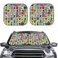 thumbnail image 2 of Balery 2 Piece Cute Dogs Collage Car Windshield Sun Shade|Foldable Front Windshield Shade for Car Front Window for Most Sedans SUV Truck-Large, 2 of 7