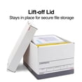 thumbnail image 3 of Staples Triple Wall Heavy Duty File Box Lift Off Lid Letter/Legal White/Gray 12/Carton (TR59220), 3 of 8
