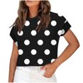 thumbnail image 1 of Birdeem Mode Femmes Décontracté Col Rond Sans Manches T-Shirt Imprimé Blouse, 1 of 12