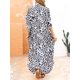 thumbnail image 3 of Vestido largo suelto con botones para mujer Vestido camisero con bolsillos Playa, 3 of 7