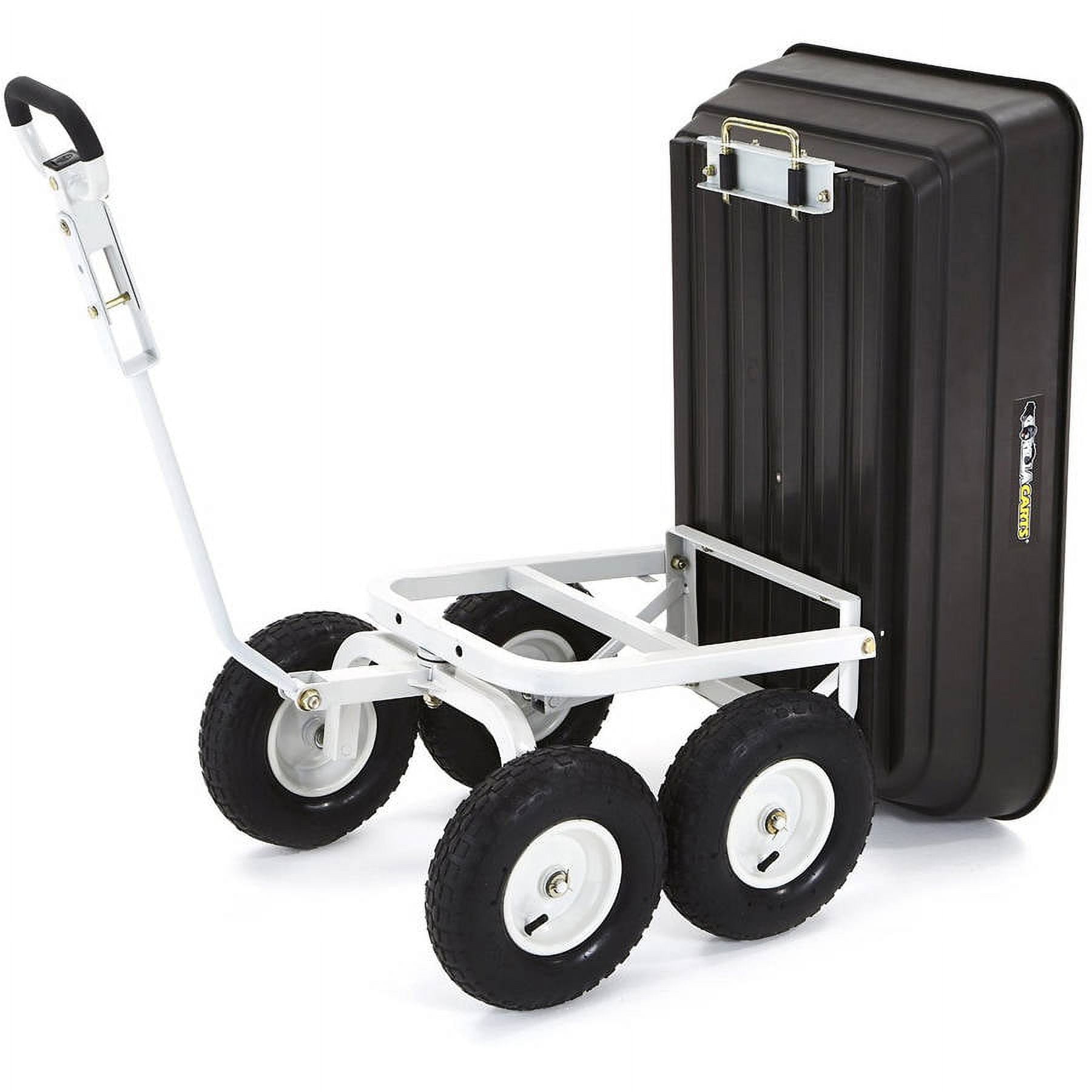 gorilla様 PUBLIC GENERAL143cm Gorilla Carts Poly Garden Dump Cart with 2-in-1 Convertible
