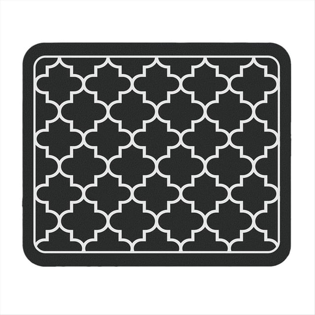 Tapete de Café Tapete Absorbente para Secar Platos para Encimera de Cocina, Accesorios de Barra de Café, Apto para Debajo de la Cafetera, Negro, 40X30Cm