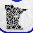 thumbnail image 4 of Inktastic Minnesota Silhouette Mandala Boys or Girls Baby Bib, 4 of 4