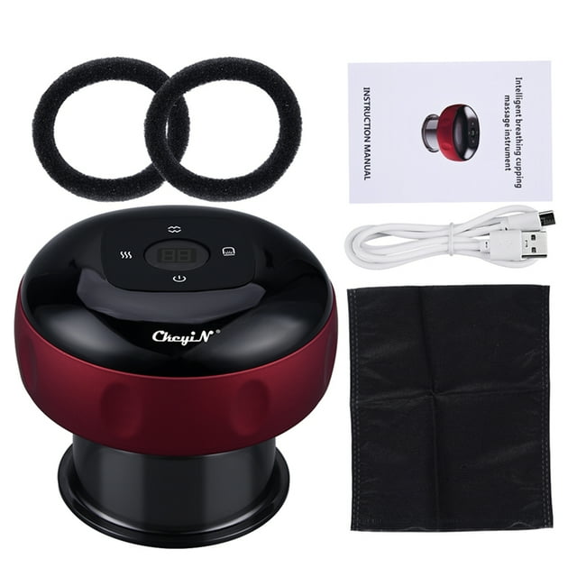 CkeyiN intelligent USB Wireless Electric Gua Sha Scraping Instrument, Portable Vacuum Heating Cupping
