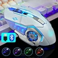 thumbnail image 2 of Wireless Mouse Gaming Computer Silent Rechargeable Bluetooth Mouse USB Mechanical E-Sports Backlight PC Gamer Mouse for Laptop, 2 of 7