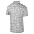 thumbnail image 3 of Men's Colosseum Black/White Texas Longhorns Big & Tall Allover Polo, 3 of 3