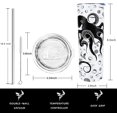 thumbnail image 2 of Octopus Wall Tumbler, Squid Octopus Gifts for Women- Octopus Coffee Mug, Water Bottle, Cup- Cute Coffee Tumbler/Mugs for Women, Tumbler with Lid and Straw, Thermo Mug Animal, 20 Oz Skinny Tumbler, 2 of 6