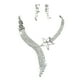 thumbnail image 3 of Pendiente de cristal Hugo Joyería de la boda collar aretes, 3 of 3