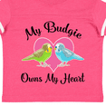 thumbnail image 4 of Inktastic Budgie Parakeet Budgerigar Pet Girls Toddler T-Shirt, 4 of 5
