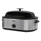 Oster 18-Quart Roaster Oven with High Dome Lid, Stainless Steel
