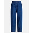 thumbnail image 6 of Time and Tru Women's High Rise Drapey Barrel Jeans, 28" Inseam, Sizes XS-XXXL, 6 of 6