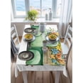 thumbnail image 3 of Hello Spring Rectangle Tablecloth, Easter Flowers Green Car Vintage Floral Waterproof & StainResistant Tablecloth, Washable Oil-proof Table Cover for Dining/Party/Wedding/Camping/Buffet 60x84 In, 3 of 9