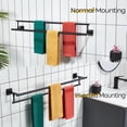 thumbnail image 4 of Bathroom Towel Bars Double Towel Rails Matte Towel Holder for Kitchen Garage Wall Mount Stainless Steel BBKL, 4 of 7