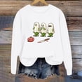 thumbnail image 2 of Chandail à Capuche pour Femmes Imprimé Lettre Col Rond Haut Doux Confortable Décontracté Manches Longues pour Automne Hiver Mode, 2 of 3