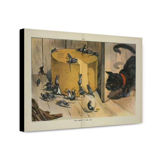 Canvas Print: The Coming Of The Cat, 1911