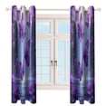thumbnail image 4 of Dreamy Purple Butterfly Pattern (26)-1 2 Panels Blackout Curtains for Bedroom Living Room Drapes Kitchen Room Window Blackout Curtain Grommet, 4 of 6