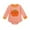 Q-Orange, variant on Jkety Newborn Girl Outfits Baby Girl Smocked Thanksgiving Outfit Infant Plaid Bubble Romper Embroidery Turkey Fall Clothes(Orange,12-18 Months)