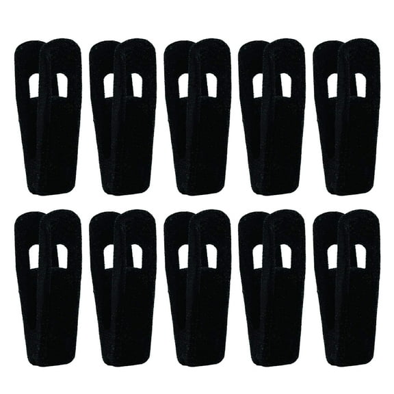 10 Pcs Hanger Clip Convenient and Practical Hangers .00X4.00X2.50CM Black