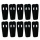 thumbnail image 2 of GOOHOCHY 10 perchas de terciopelo con pinzas flocadas para trajes, faldas y pantalones, para organizar el armario del hogar, color negro., 2 of 8