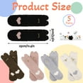 thumbnail image 2 of Bocaoying 5 Pairs Warm Coral Socks for Women, Winter Cozy Socks, Soft Cat Claw Socks, Animal Print Socks, Winter Floor Socks for Women(Animal), 2 of 7