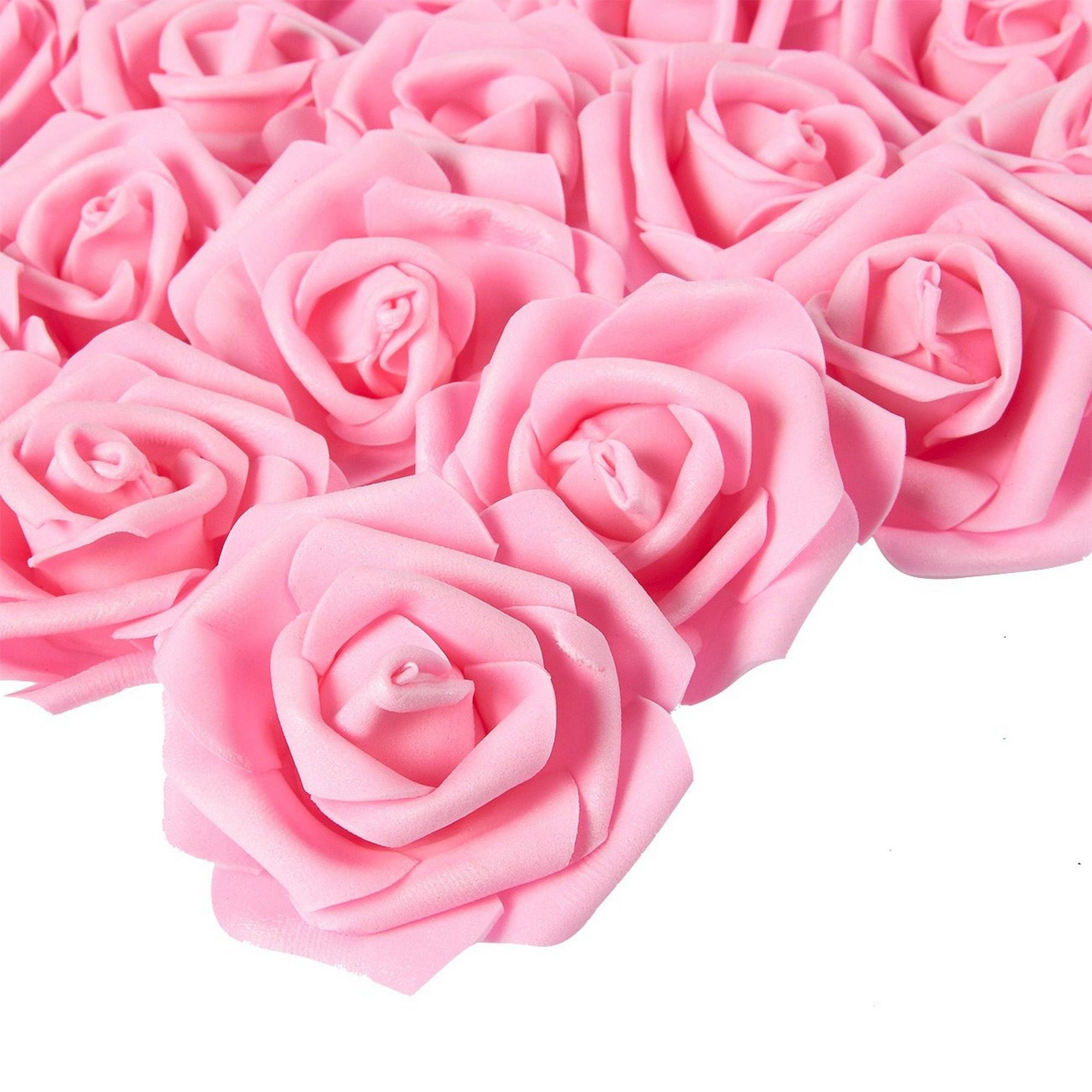 Rose Flower Heads 100Pack Artificial Roses, Perfect Wedding