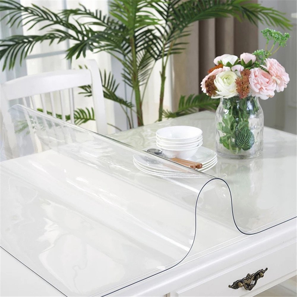 47.24" x 27.56" Clear Table Mat 0.06" Thick Table Cover Protector PVC
