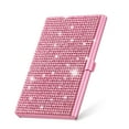 thumbnail image 4 of Small Business Card Holder, 2Pcs Alloy Name Card Holder Bling, Pink, 4 of 6