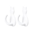 thumbnail image 1 of CSChome Wall Racks Strong Load bearing Adhesive Hooks: Punch free Space saving Organization Plastic Transparent Reusable, 1 of 7