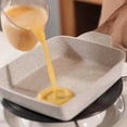 thumbnail image 4 of Japanese Omelette Pan, Tamagoyaki Egg Pan, Nonstick Egg Frying Pan, Nonstick Ceramic Grill Pan for Stove Tops, Versatile Square Grilling Pan with Pour Spouts, for Steak, Breakfast, 4 of 6