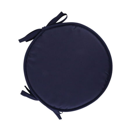 

Round Chair Cushion With Optional Dual Size And Solid Color Design Thick Fabric Seat Cushion With Ties For Home Dining Chairs And Stools 1PC