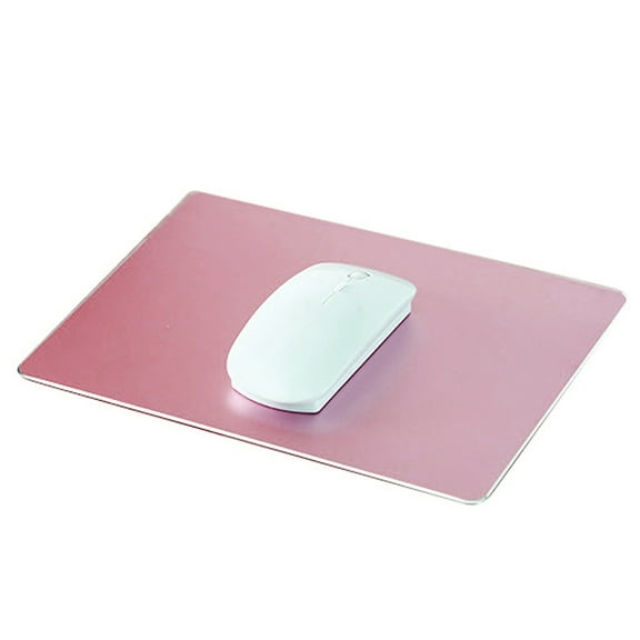Slim Sleek Anti-Slip Aluminum Alloy Computer Gaming Mouse Pad Mat Mice Mousepad,Rose Gold