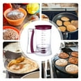 thumbnail image 2 of OUNONA Pancake Batter Dispenser with Measuring Labels - Ideal Baking Tool for , , Muffins, Crepes, Cakes, and More, 2 of 4