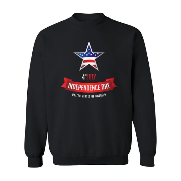 4Th Of July United States Flag Sweatshirt Men -Image by Shutterstock, Male 3X-Large