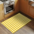 thumbnail image 3 of Yellow 2'x3' Washable Rug, Country French Rustic Buffalo Plaid Modern Art Non-Slip Soft Doormat Area Rugs for Entrance Bathroom Bedsides, Carpet for Kitchen Bedroom, Entryway Floor Mat, 3 of 9