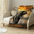 thumbnail image 2 of ARISTURING   Orange African Elephant Blanket Soft Fluffy Throw for Women, 2 of 6