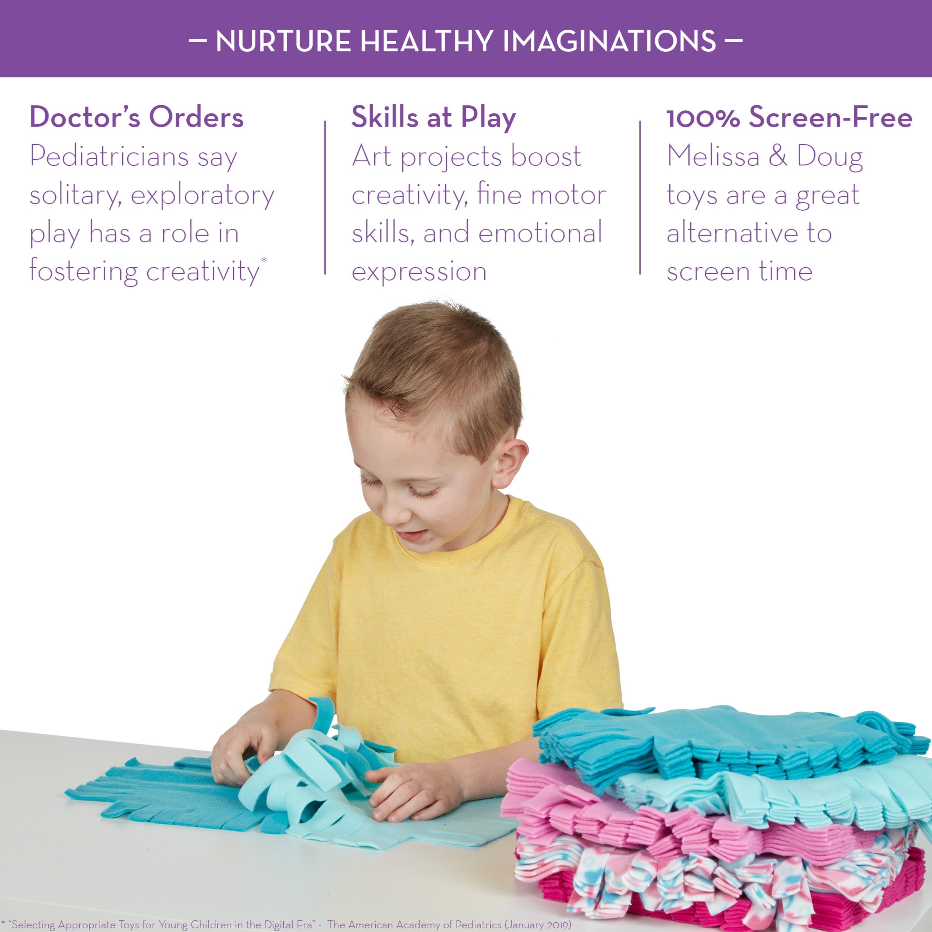 Free Shipping! Melissa & Doug Created by Me! Heart Fleece
