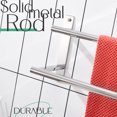 thumbnail image 4 of KOKOSIRI 24 Inch Bathroom Towel Racks Double Towel Bar Bath Towel Holder Towel Hanger Towel Shelf Wall Mount Stainless Steel Polished Chrome B5010CH-L24, 4 of 7