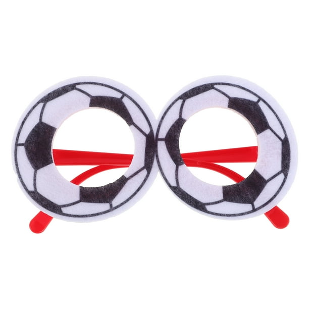 Gafas de fiesta estilo balón de fútbol para aficionados al fútbol Gafas de fiesta ligeras y cómodas para decorar fiestas de la Copa de Europa y el fútbol