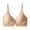 Beige, variant on Jelly Bras for Women Wireless Solid Color Lightweight Jelly Support Breathable Fabric Gentle Push Up for Everyday Daily Wear Bra
