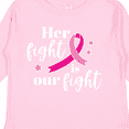 thumbnail image 4 of Inktastic Breast Cancer Awareness Her Fight is our fight Boys or Girls Long Sleeve Toddler T-Shirt, 4 of 5