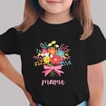 thumbnail image 2 of Zpanxa T-Shirts pour Tout-Petites Fille Imprimé Fête des Mères Col Rond Manches Courtes Haut Polyester Spandex 10-11 Ans, 2 of 5