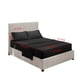thumbnail image 2 of Juego de ropa de cama para el hogar Sábana de cama Funda de colchón Funda de almohada Juego de ropa de cama de poliéster de color sólido, Negro, Doble, 3pcs / set Vogacara HA6267-04B, 2 of 7